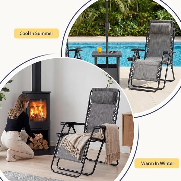 sun lounger zero gravity reclining garden chairs