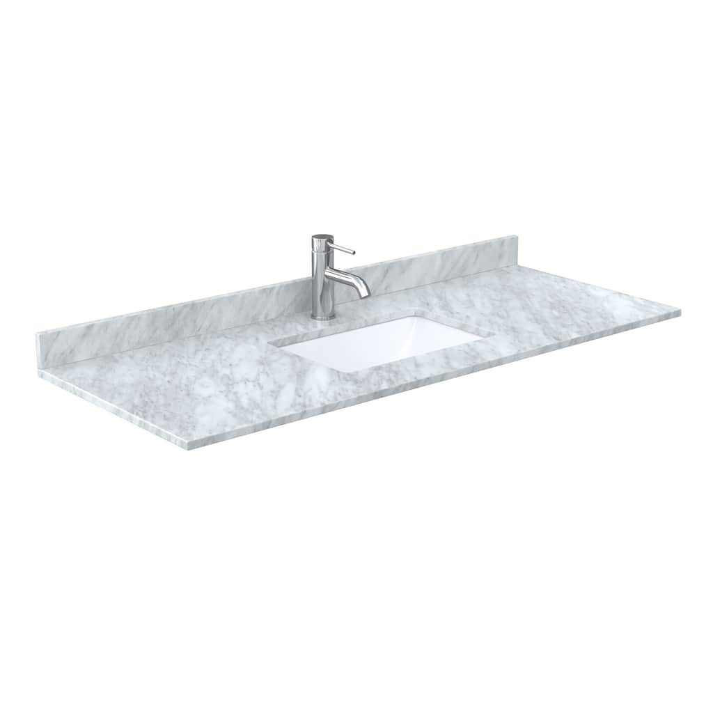 Wyndham Collection WCVVCA154STOPUNS-NAT 54" Marble Vanity Top with