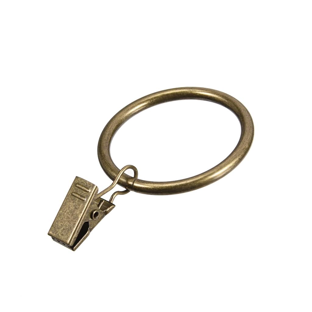 Curtain Clip Rings Hooks Metal 1.5" Inner Dia 4mm Thickness 10pcs - Bronze Tone - 4.0mmx38mm