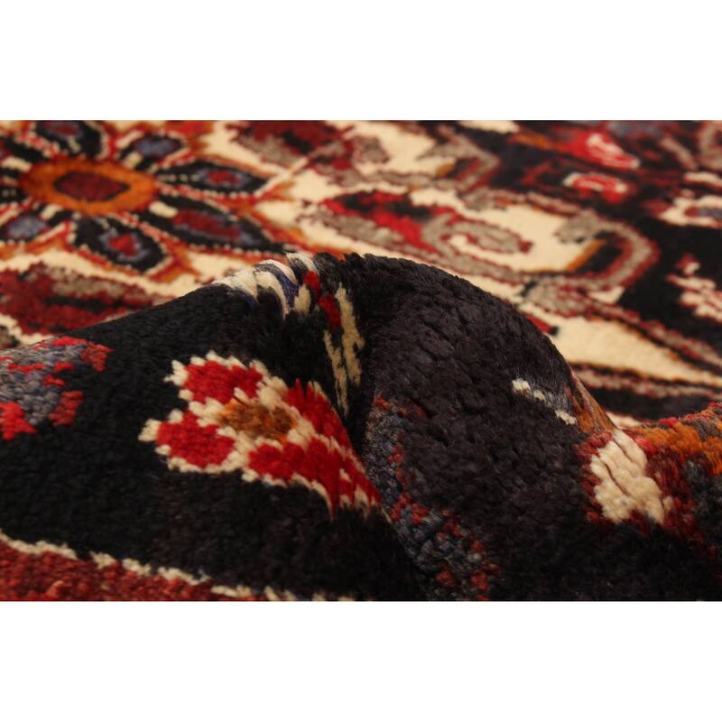 ECARPETGALLERY Hand-knotted Andelz Navy Wool Rug - 4'0 x 8'0