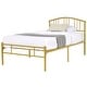preview thumbnail 4 of 32, VECELO 2-Pack Twin Kids Beds with Hollow Headboard 37.2" Height Modern Bed Set of 2 Matching Minimalist Children's Bedroom