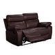 preview thumbnail 7 of 41, Abbyson Clayton Top Grain Leather 3 Piece Reclining Set