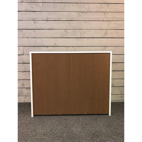 White Double Tilt-out Wooden Trash Can Cabinet - Overstock ...