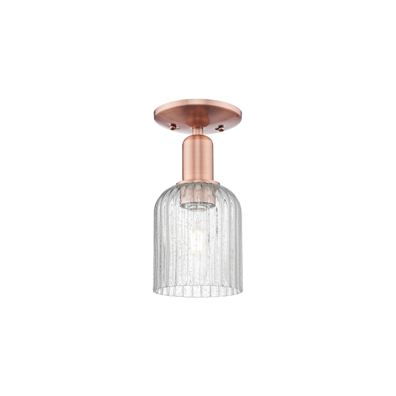 Innovations Lighting Downtown Urban - Bridal Veil - 1 Light 5" Semi-Flush Mount Light