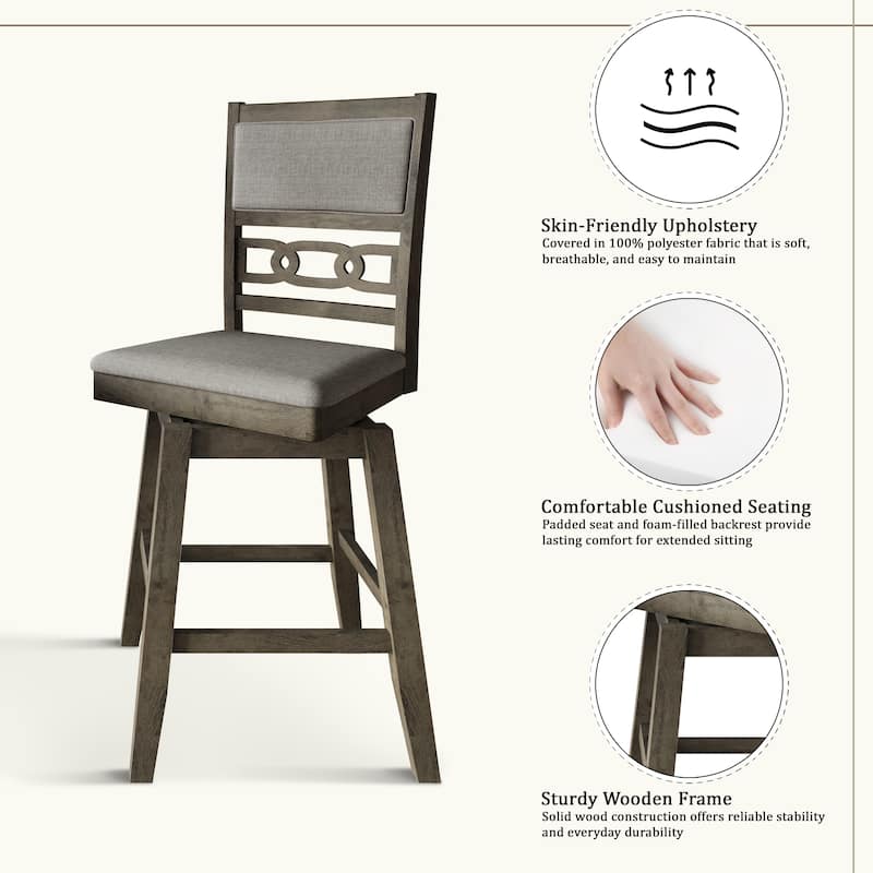 CraftPorch Luxury Swivel Counter Chairs