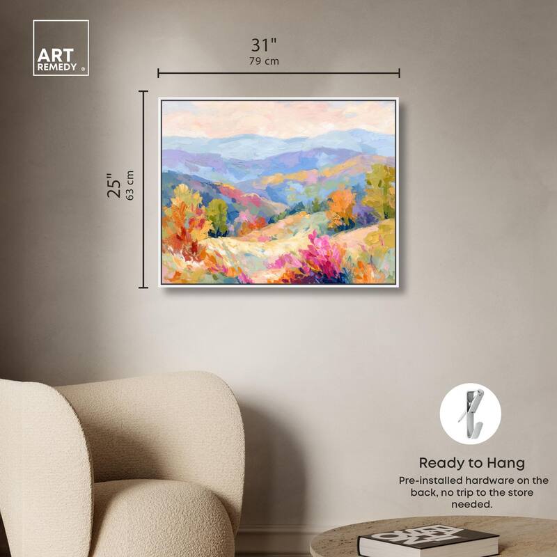 Colorful Valley II Canvas by Art Remedy