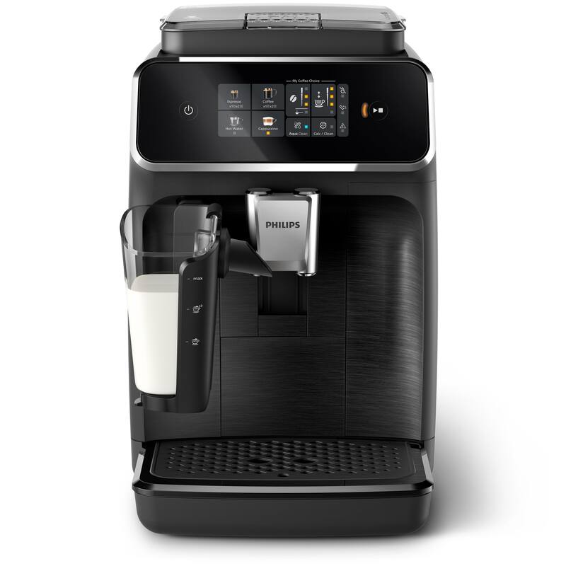Philips 2300 Fully Automatic Espresso Machine with LatteGo Milk Frother, Black
