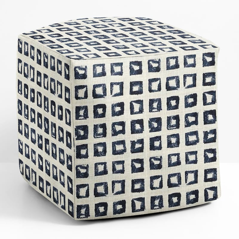 Sorra Home Sunbrella Outdoor Square Bean Pouf