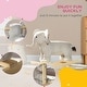 preview thumbnail 3 of 8, Rocking Horse, Kids Rocking Animal, Elephant Rocker with Realistic Sounds, Plush Ride on Toy for Years 2-4, Gray