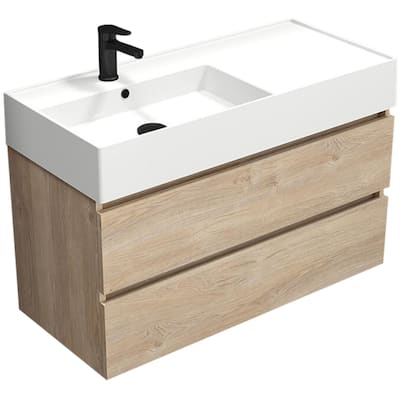 Nameeks Block-4018-W Block 40" Wall Mounted Single Basin Vanity Set