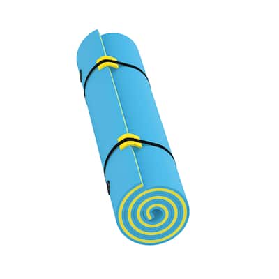 Moasis 3 Layer Blue Outdoor Floating Water Pad Foam Mat 108.3"x70.9"Tear Proof Pool Water Mat XPE Floating Island - 108.3"x70.9"