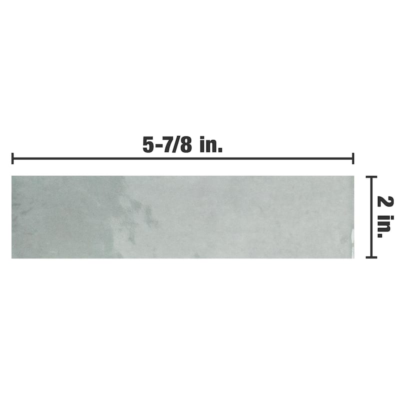 Merola Tile Coco Glossy Blue Grass 2" x 5-7/8" Porcelain Wall Tile