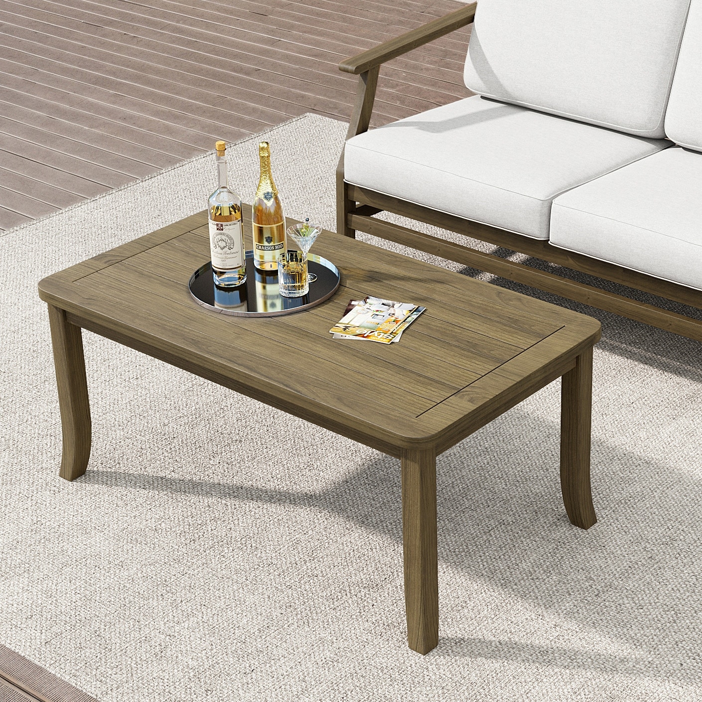 Outdoor Patio Wooden Table