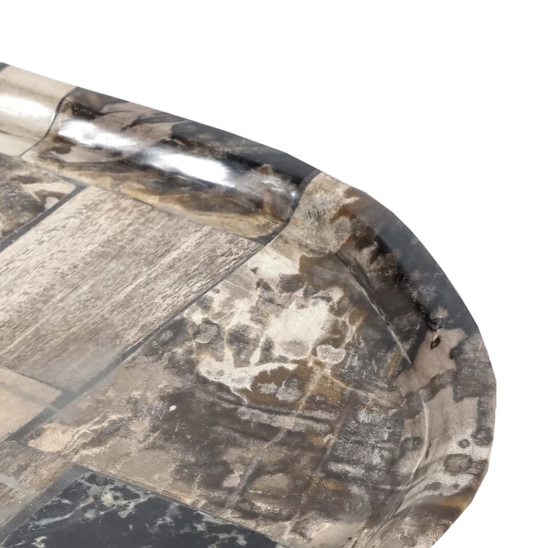 Elk Home Deckham Natural Finish Wooden 12 Inch Wide Tray