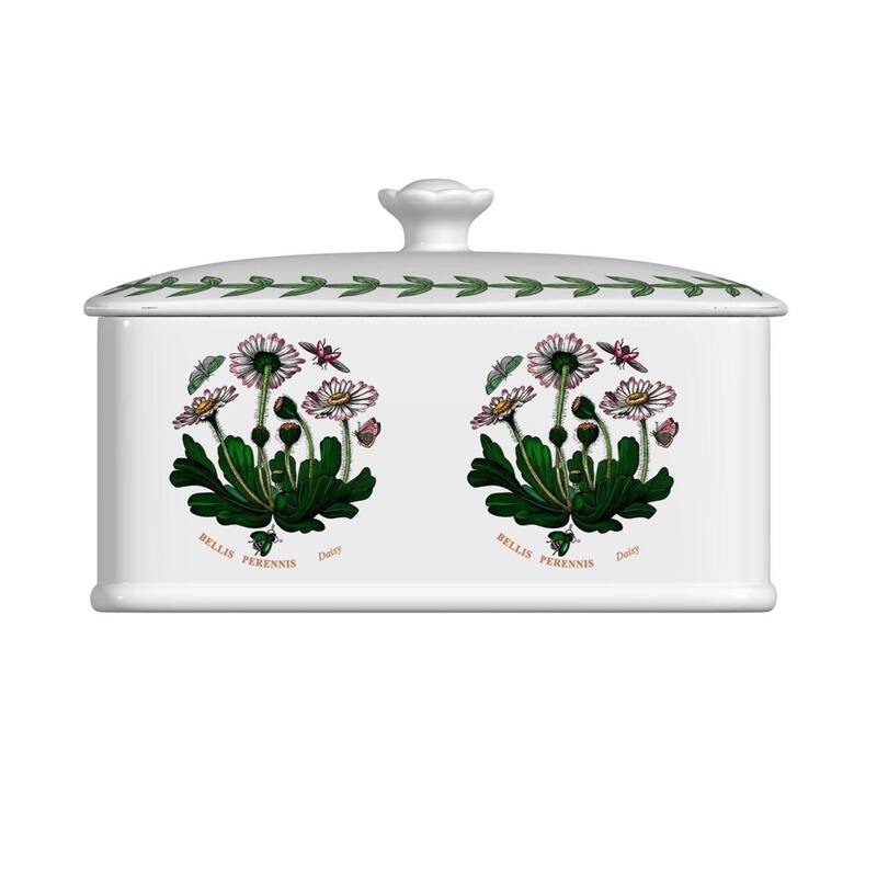 Portmeirion Botanic Garden Covered Treasure Box - 6" L x 3.5" W - 6" L x 3.5" W