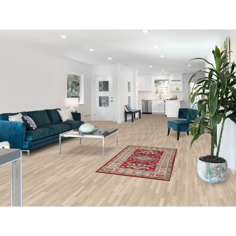 Oriental Red Kazak Accent Rug Hand-Knotted Wool Carpet - 3'0" x 5'1"