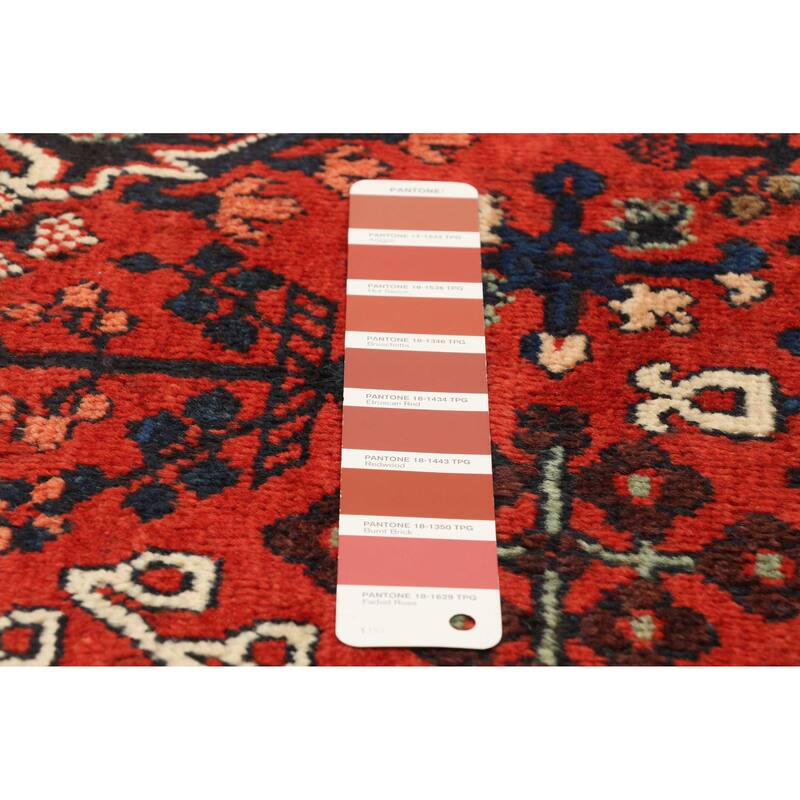 ECARPETGALLERY Hand-knotted Anatolian Vintage Red Wool Rug - 4'4 x 6'7
