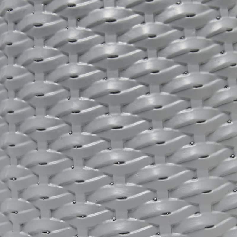 20.4" Purled Texture Lamp with White Fabric Shade