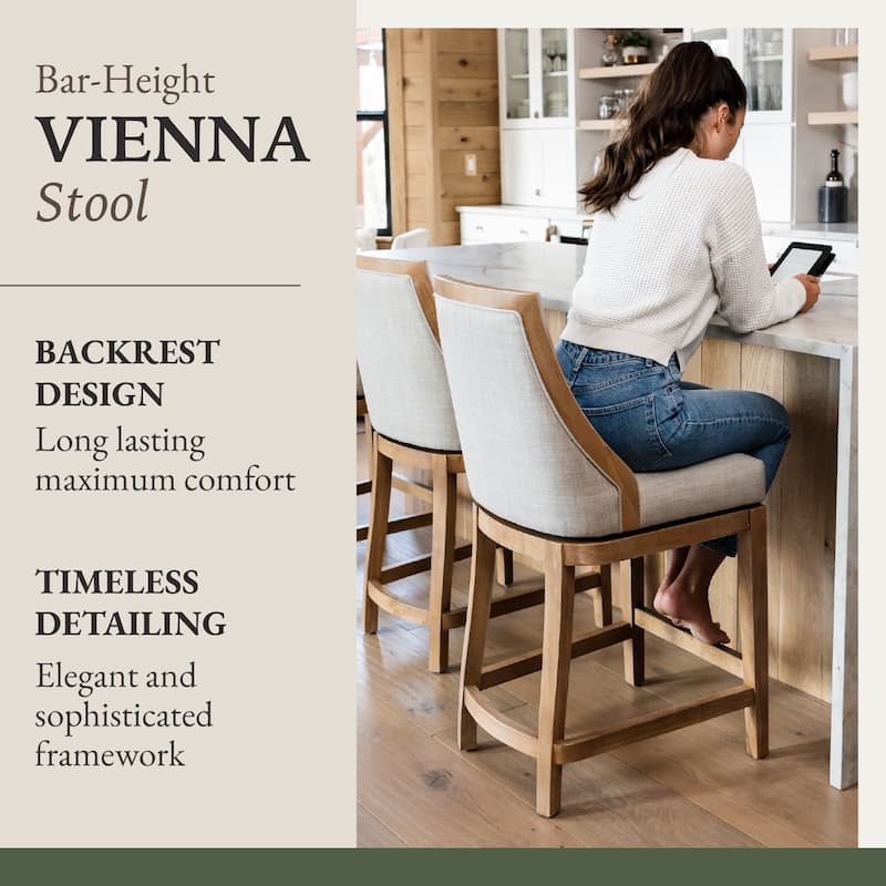 Maven Lane Vienna Swivel Kitchen Stool