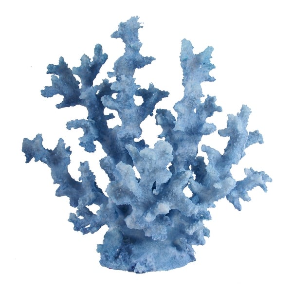 slide 2 of 3, A&B Home Blue 11-inch Faux Coral Accent Décor