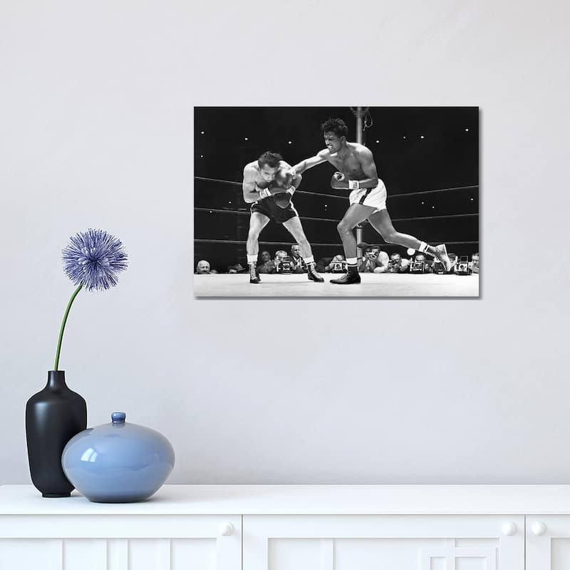 iCanvas "Sugar Ray Robinson (1921-1989)" by Unknown Canvas Print - 12x18x1.5