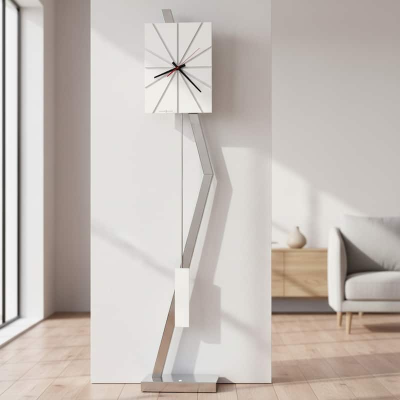 Howard Miller Zander Grandfather Clock - 15-Inches Wide - Silver