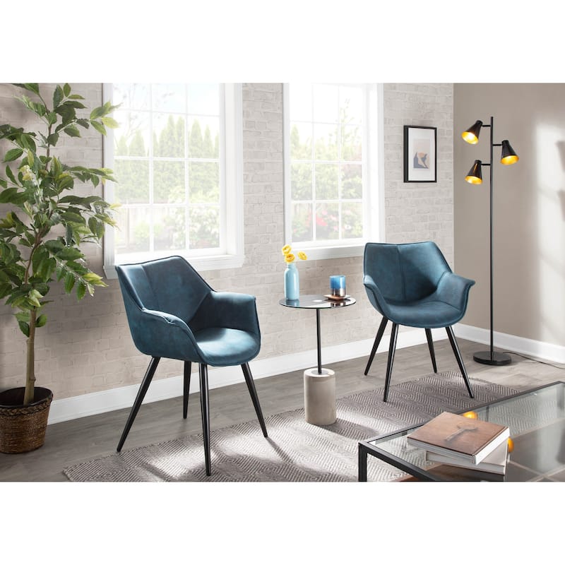 LumiSource Wrangler Contemporary Accent Chair (Set of 2)