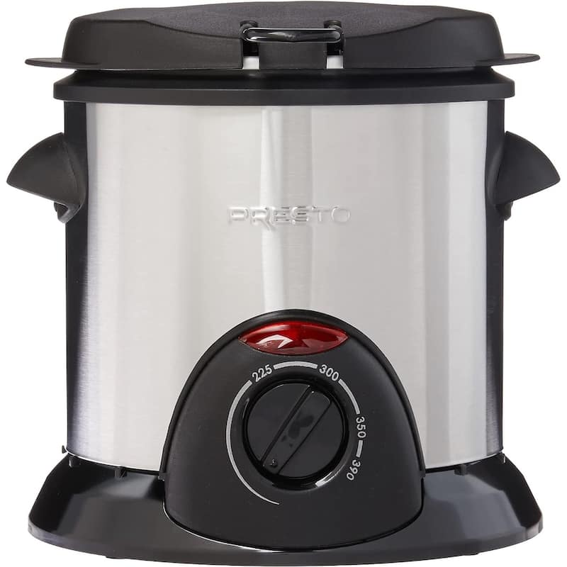 Presto Stainless Steel Electric Deep Fryer with Brushed Exterior