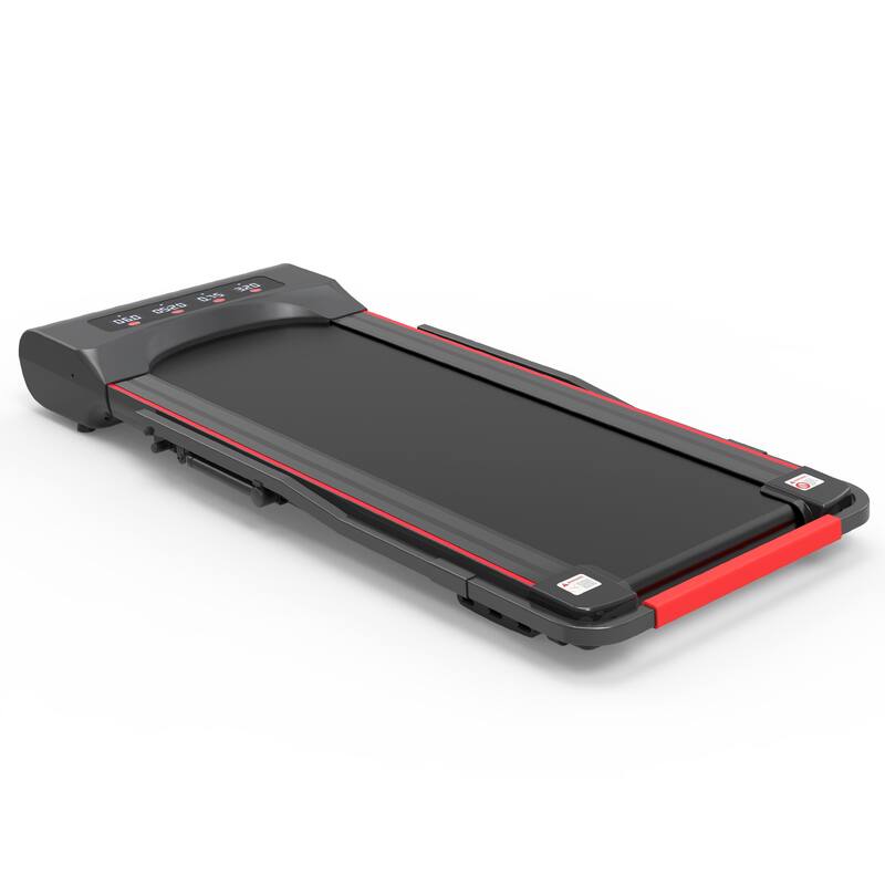 Under Desk Walking Pad Treadmill Foldable with Handlebar Remote Controll