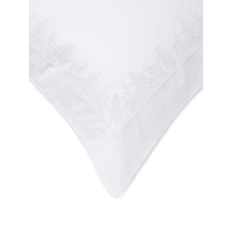 Leaf Stone Embroidery Percale Cotton Duvet Sets