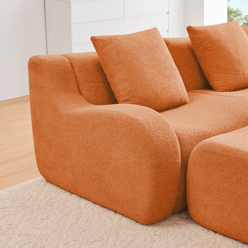 Boneless Sofa,No Assembly Required Streamlined Design