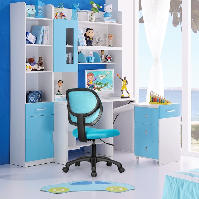 Costway Mesh Office Chair Low-Back Armless Computer Desk Chair