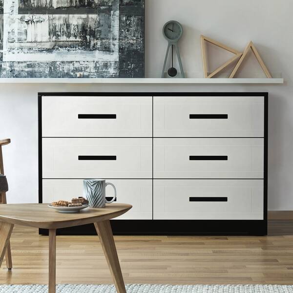 Furniture Of America Feas Contemporary White Solid Wood Dresser Overstock 26565349 Simple and minimalist designs featuring sharp lines and elegant, neutral finishes.