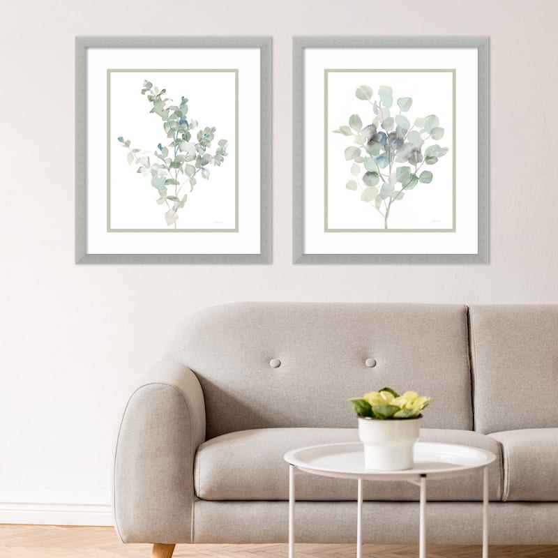 Eucalyptus Cool - set of 2 Framed Art Print