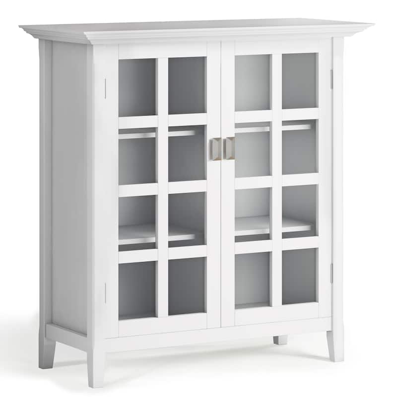 WYNDENHALL Stratford Solid Wood Transitional Medium Storage Cabinet - 38"w x 16.1"d x 40.6" h