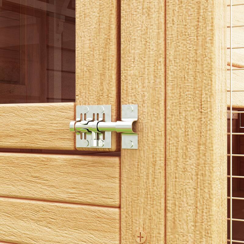Cat Catio Window Box for 6 to 8 Kittens, Lockable House with 5 Windows