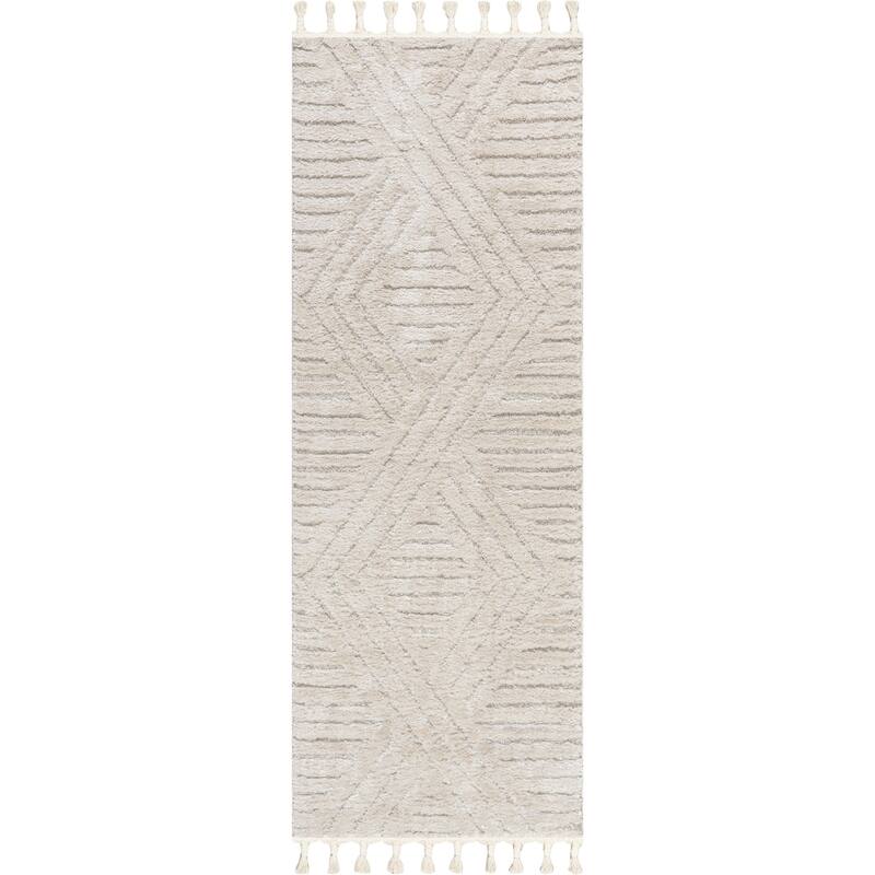 Nuloom Risette Geometric Shag Tassel Area Rug