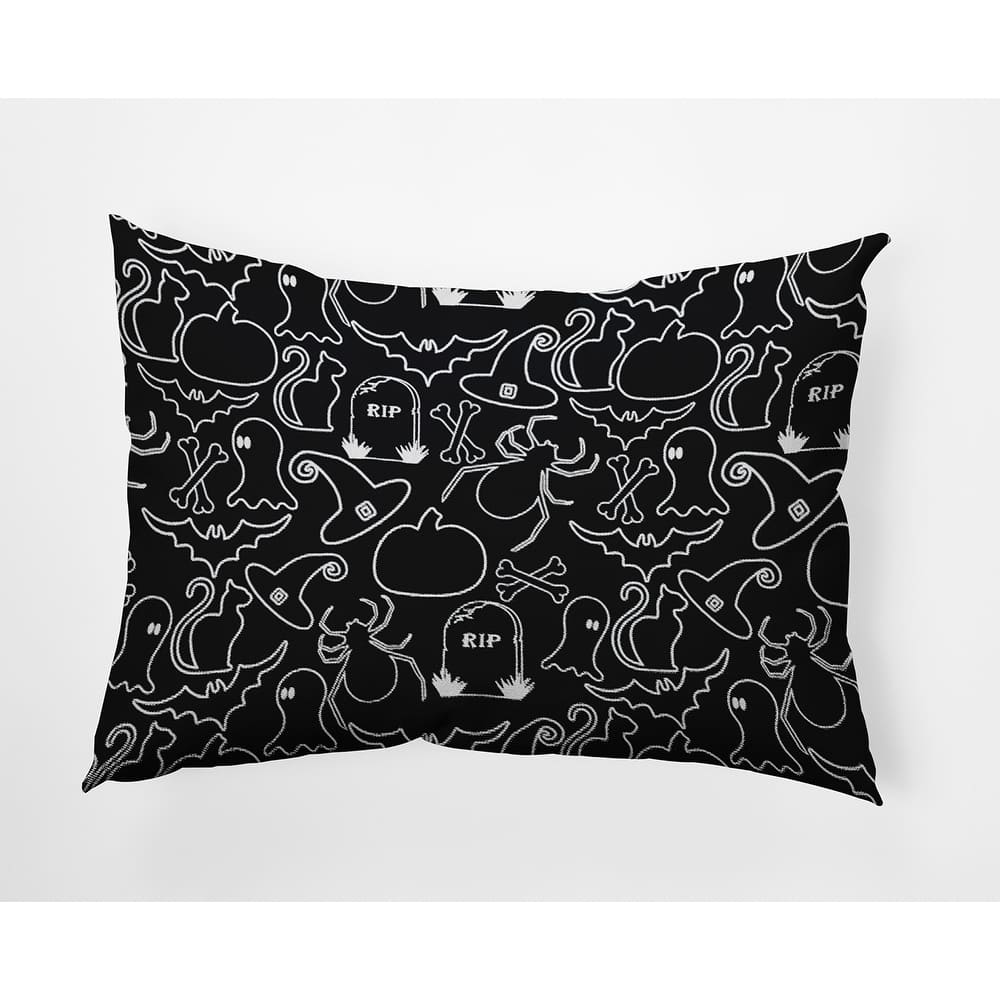 Halloween Outlines Accent Pillow