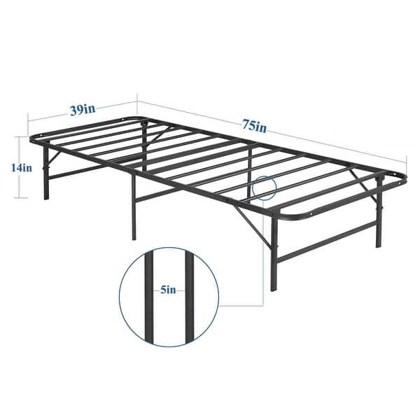 VECELO King Size Metal Folding Platform Bed Frame On Sale Bed Bath