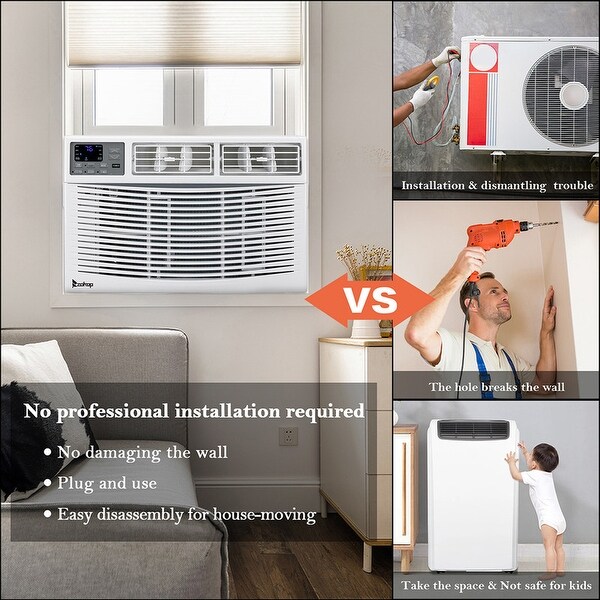 ZOKOP 10000BTU Window Air Conditioner, White - Bed Bath