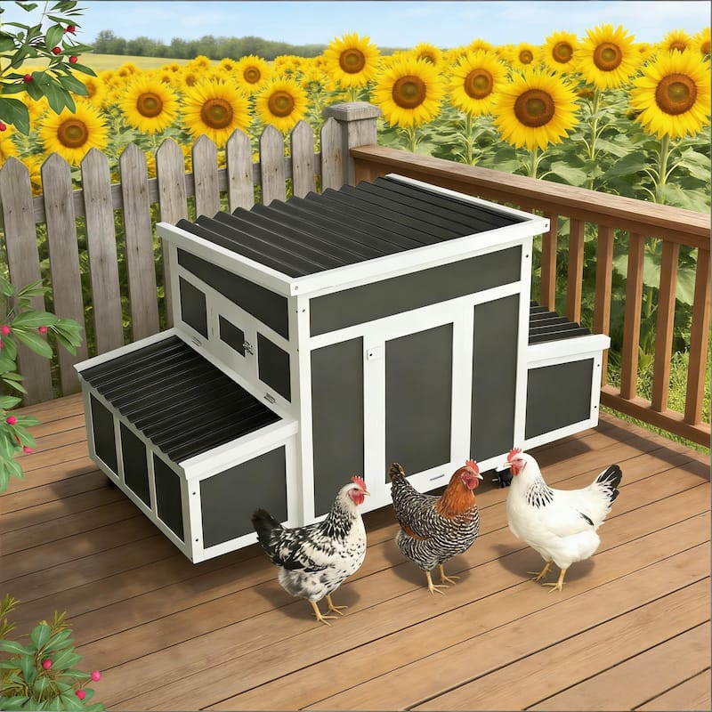 Pet House,Wooden Chicken Coop is designed for convenient cleaning