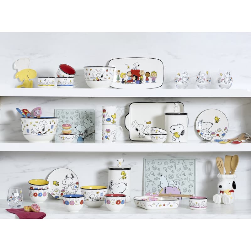 Lenox Chef Snoopy Dinnerware Dessert Set, Service for 4