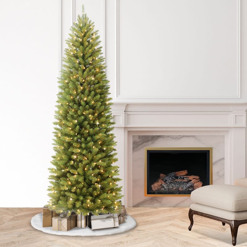 Puleo International 7.5 foot Pre-lit Artificial Christmas Tree - 7.5 Foot