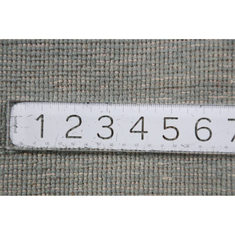 Hand Knotted Oriental 100% Wool Carpet Modern Solid Navy Blue & Blues Gabbeh Runner Rug - 9' 11'' X 2' 11''