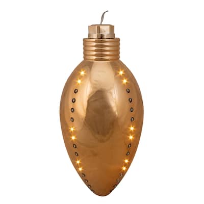 64 Gold LED Ornament Christmas Light - 10" Clear Wire