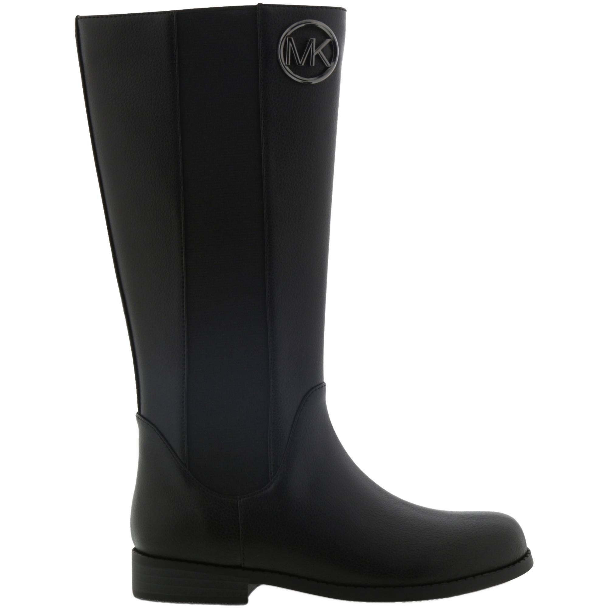 michael kors girls black boots
