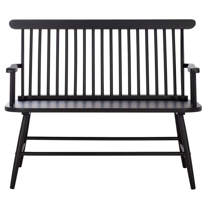 SAFAVIEH HOME Eton Bench - 46"W x 20"D x 36"H - Black