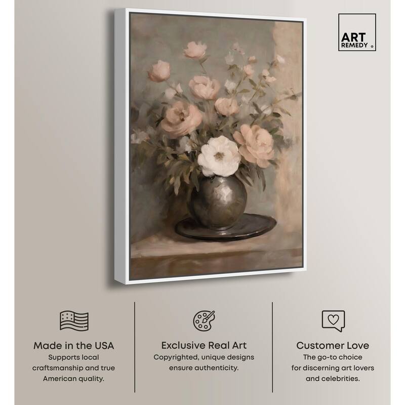 Porcelain Pink Canvas by Art Remedy