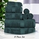 preview thumbnail 38 of 198, Egyptian Cotton 8 Piece Ultra Plush Solid Towel Set by Miranda Haus