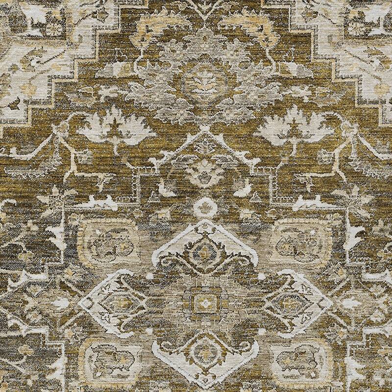 HomeRoots Oriental Traditional Rectangle Outdoor Rug
